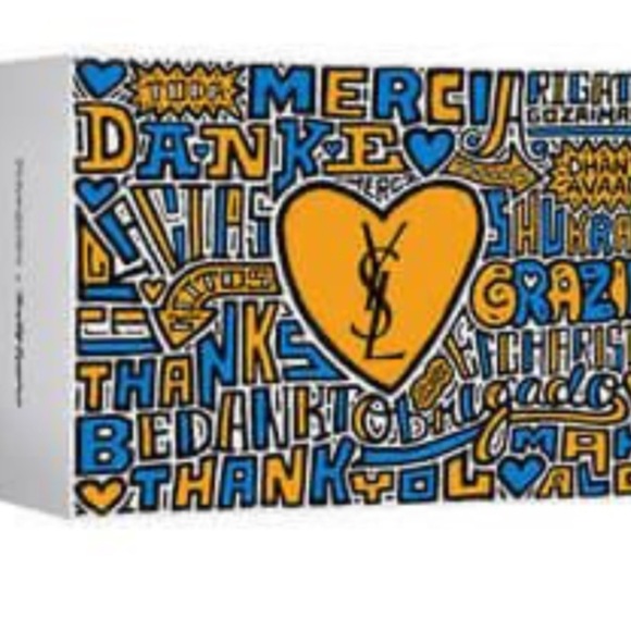 Yves Saint Laurent Orange and Blue Bold Graphic Accessory (empty box only) - Picture 4 of 10